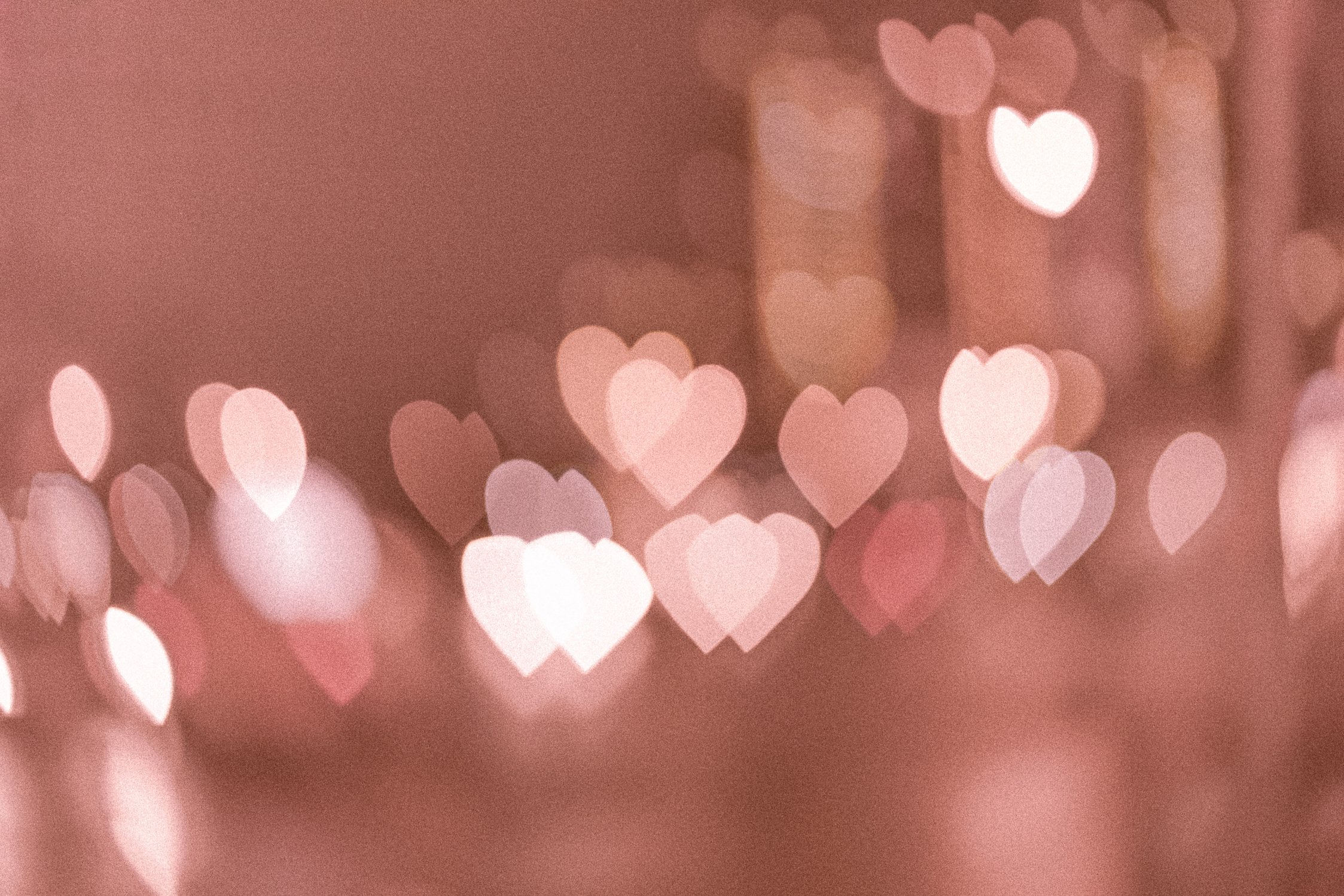 Pink Bokeh Hearts